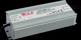 GLG-200-12 LED power supply, 199.2 W, 12 V DC, 16.6 A, TÜV, IP67, CV+CC