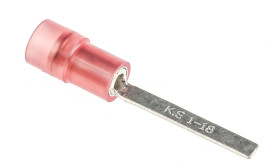 Konektor płaski, Czerwony 16AWG 1.5mm² 22AWG 0.5mm², RS PRO Bez osłony