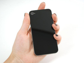 Adafruit Black No-Logo iPhone Replacement Back - iPhone 4S