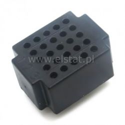 Mini płytka stykowa 25 pól czarna