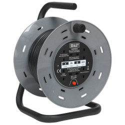 Sealey BCR2525 Cable Reel 25mtr 4 x 230V Heavy-duty