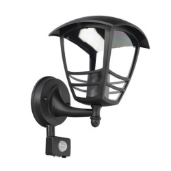 Ogrodowa oprawa elewacyjna kinkiet z czujnikiem ruchu Imma Black Sensor E27 czarny IP44 EDO777381