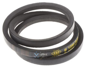 Pas napędowy, profil B, materiał: PET, guma, 17mm x 11mm x 1.35m, RS PRO