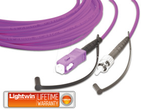 LSP-50 SC-ST 2.0 OM4 Simplex fibre optic patch cable, MM OM4, SC - ST, 2.0 m