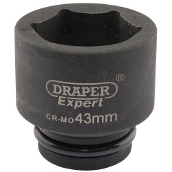 Draper Expert 05024 Expert 43mm 3/4&quot; Square Drive Hi-Torq&#xAE; 6 Point Impact Socket
