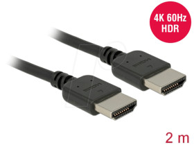 85217 HDMI cable connector &gt; connector 4K 60 Hz 2 m