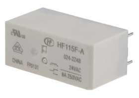 Przekaźnik mocy 24V ac DPDT RS PRO 750mW, montaż PCB 350Ω Otwór przezierny