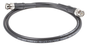 Kabel koncentryczny złącze A BNC złacze B BNC długość 1m typ kabla RG58C/U Z zakończeniem