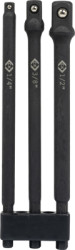 Socket wrench adapter kit, 3 pieces, 1/4 inch, 3/8 inch, 1/2 inch, T4572
