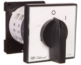 Łącznik krzywkowy 0-I 3P 25A na szynę IP65 Łuk E25-14 952504