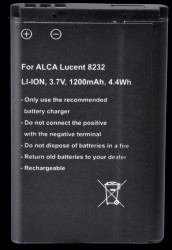 Cordless phone battery, Li-Ion 3,7 V, 1200 mAh