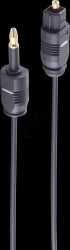 BS69012-1.0 TOSLINK fibre-optic cable, 2.2 mm to 3.5-mm opti connector, 1.0