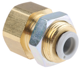 Złączka pneumatyczna Złącze Rc 1/4 żeńskie Wciskane 6 mm SMC Adapter grodziowy Rc 1/4 żeńskie