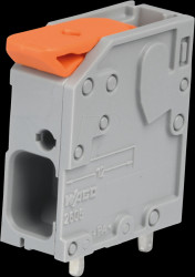 2606-1101 PCB clamp with push-in CAGE CLAMP, 7.5mm pitch, 6mm², 1-pole, an