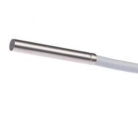 Czujnik indukcyjny śr: 3mm dł: 76 mm zabudowany Sn: 0,6 mm 10-30VDC PNP NO IO-Link kabel 2m PUR IP67 IBR30104