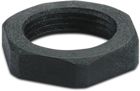 Nut, PG16, W 30 mm, H 6 mm, PA, 3241227