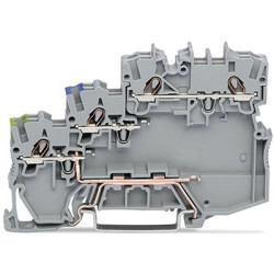 Kostka zaciskowa na szynie DIN WAGO poziomy: 3 24 → 16AWGWciskany zacisk Cage Clamp TOPJOB S