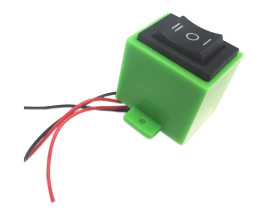 Przełącznik klawiszowy ON-OFF-ON MRS203 6A 250V z obudową ułatwiającą montaż