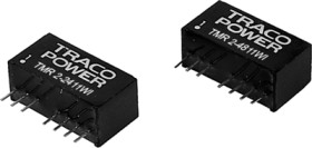 DC converter, 9-36 VDC, 2 W, 2 outputs, ±12 VDC, 77 % efficiency, TMR 2-2422WI