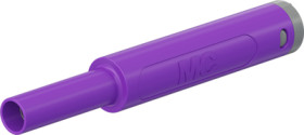 4 mm jack, solder connection, 2.5 mm², CAT II/CAT III, purple, 66.2051-26