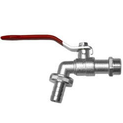 Kran kulowy ogrodowy ocynkowany 3/4" GZ 1" z przyłączem na wąż 3/4" Bradas GKK04342519Z