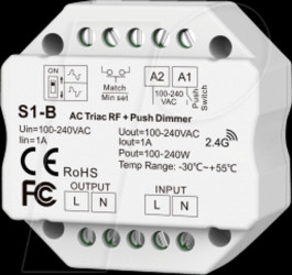 6363 AC Triac wireless + button dimmer, LED