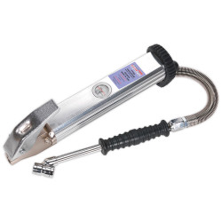 Sealey SA39 Tyre Inflator Long Type with Twin Push-on Connector