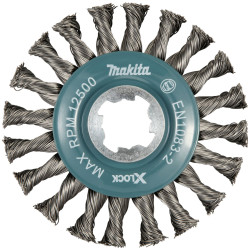 Makita D-73405 Round Brush 115mm metal X-lock 1pc