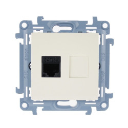 Gniazdo komputerowe RJ45 pojedyncze kremowe C51.01/41 Kontakt Simon10
