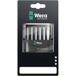 Wera 05073637001 Premium Mini-Check Torx Bits, 6-Piece Set