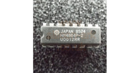 4864 (HM4864P-2) 64Kx1 DRAM - Hitachi