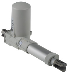 Siłownik liniowy elektryczny długość skoku 100mm obciążenie 3000N RS PRO Napięcie wejściowe 24V dc Mikrosiłownik