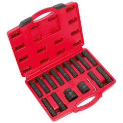 Sealey SX098 Impact Hex, TRX-Star Socket Bit Set 16pc 3/4&quot; &amp; 1&quot;Sq Drive