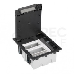 KONTAKT-SIMON Puszka podłogowa 12M (6x 45x45) IP40 regulowana grafitowa