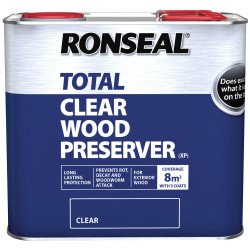 Ronseal 38584 Trade Total Wood Preserver Clear 2.5 litre