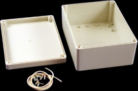 PC enclosure, (L x W x H) 165 x 125 x 75 mm, light gray (RAL 7035), IP65, RP1240