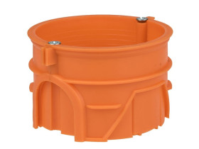 Puszka podtynkowa ZZ60KFw 60 mm płytka łączona z wkrętami pomarańczowa 33263008 SIMET