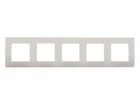 NILOE Ramka 5 pięciokrotna kremowa 665015 LEGRAND