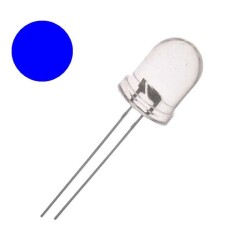 DIODA LED 12mm NIEBIESKA SUPERJASNA