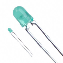 LED, THT, Ø 3 mm, green, 569 nm, 5.6 to 12.6 mcd, 60°, LTL-4231N