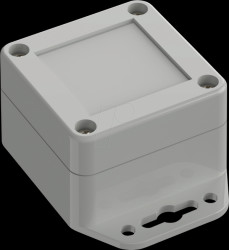 6U07060604517 Industrial housing, 60 x 60 x 40.1mm, IP66/IP68, light gray