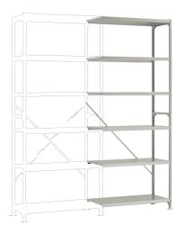 Manuflex RM3191 Moduł rozszerzający do regału 100 kg (S x W x G) 970 x 2500 x 400 mm stal cynkowany ocynkowany Podłoga m