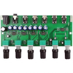 Mikser audio: 2 wejścia / 4 wyjścia