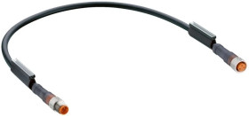 Kabel konfekcjonowany obustronnie zakończony złącza M8 męskie żeńskie proste 3-pinowe gwintowane RSMV 3-RKMV 3-224/0,6 M
