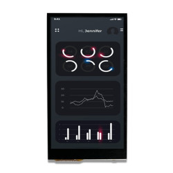 Wyświetlacz LCD TFT 5cal TFT 480 X 854pikseli USB I/F Tak Midas