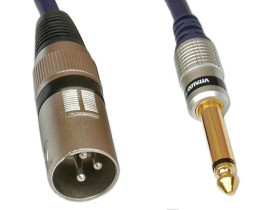 Kabel przyłącze wtyk XLR / wtyk Jack 6,3 mono MK34 7,5m