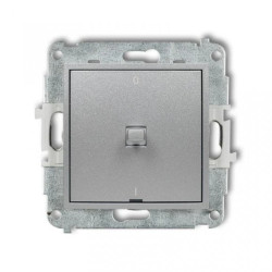 MINI Łącznik dwubiegunowy /0-1/ w stylu amerykańskim srebrny metalik 7MWPUS-9