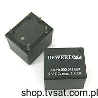 BS-115C-7A-9VDC Relay 9VDC 5A THT DEWERT