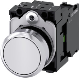 Kompletny układ przycisku SPST średnica wycięcia 22mm, montaż panelowy Siemens