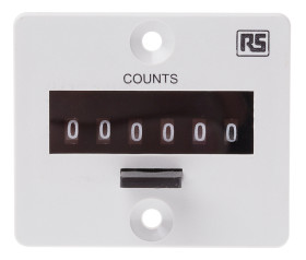 Licznik impulsów 24 V DC Resetowanie Ręczne RS PRO Impuls 6-cyfrowy Licznik impulsów